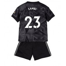 Arsenal Albert Sambi Lokonga #23 Bortedraktsett Barn 2022-23 Kortermet (+ korte bukser)